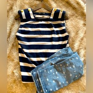 Zara nautical striped tank -sz small Brand new